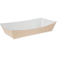 Colpac Compostable Kraft Food Trays Large 220mm (250 Pack)