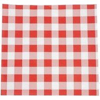 Greaseproof Paper Sheets Red Gingham 250 x 250mm (200 pack)