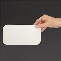 Fiesta Foil Container Waxed Lids Large (500 Pack)