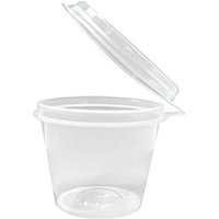 Fiesta Recyclable Portion Pots with Lids 50ml (50 Pack)