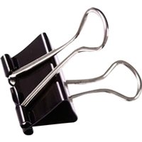 Save 90% on 100 Pack of 19mm Black Foldback Clips at UK Office Direct