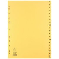 Buff 20-Part Index For A4 Ring Binders or Lever Arch Files - A-Z (WX26011)
