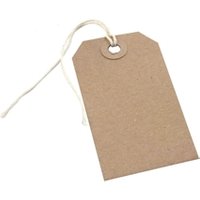 Strung Tag 146x73mm Buff 1000 Pack KF01613 KF01613