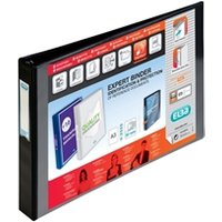 Elba Vision 4D Rbndr 30MM A3 Obl BLK - Presentation Binders - Ring Binders