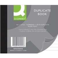 Q-Connect Duplicate Book 102X127MM - Duplicate Books - Carbon Paper Books