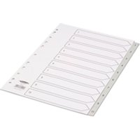 Concord Polyprop Dvdrs A4 1-10 GREY - Numbered Dividers - A4 Dividers