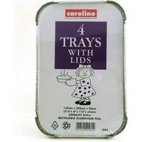Caroline Foil Trays 850cc Pack 4s 1004 NWT6982