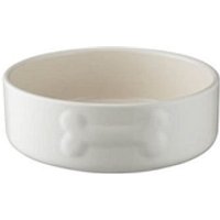 Mason Cash Quality Heavy Duty Stoneware Pet Bowls in Cream 15cm