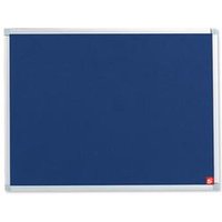 Office Felt Noticeboard with Fixings and Aluminium Trim W900xH600mm