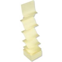 Office Re-Move Notes Concertina Pad of 100 Sheets 76x76mm Yellow Pack