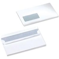 Office Envelopes PEFC Wallet Self Seal Window 80gsm DL 220x110mm White