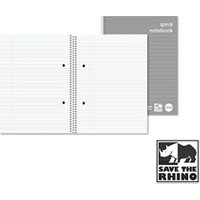 Rhino Everyday Ruled Margin Spiral Soft Cover Notebook 160 Pages A5
