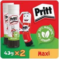 UK Office Direct Pritt Stick Glue Stick 43g Pack of 2 1485357