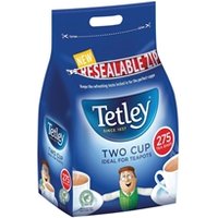 Tetley Two Cup Tea Bags (275 Pack) A07965 Tetley Two Cup Tea Bags (275 Pack) A07965