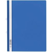 Durable Clear View Folder with Filing Strip A4 Blue Pack of 25 258006