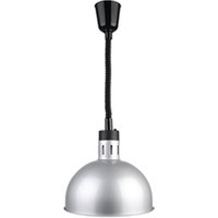 Buffalo Retractable Dome Heat Lamp Silver 2.5kW