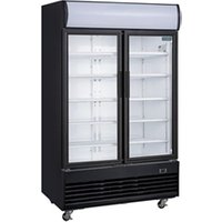 Polar G-Series Upright Hinged Door Display Cooler Light Box 950L Black