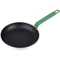 Hygiplas Aluminium Non - stick Teflon Platinum Plus Frying Pan Green Handle 24cm