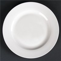 Olympia Lumina Wide Rim Round Plates White 200mm (6 pack)