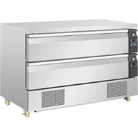 Polar U-Series Double Drawer Dual Temp Counter Fridge Freezer 6xGN