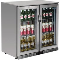 Polar G-Series Back Bar Cooler with Hinged Doors Stainless Steel 208L