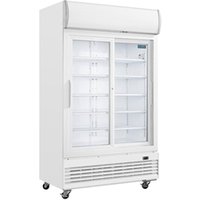 Polar G-Series Upright Display Cooler w Light Box 950L Sliding Doors