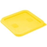 Hygiplas Square Food Storage Container Lid Yellow Small