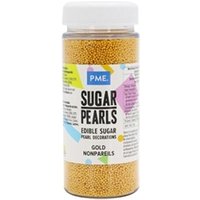 PME Sugar Pearls Nonpareils 100g - Gold