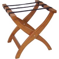 Bolero Wooden Suitcase Stand Honey