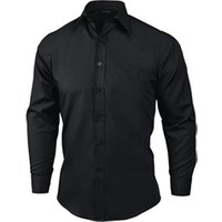 Chef Works Unisex Long Sleeve Dress Shirt Black S