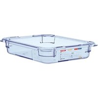 Araven ABS Food Storage Container Blue GN 1/2 65mm