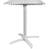 Bolero Square Flip Top Table Stainless Steel 600mm