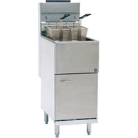 Pitco Single Tank Twin Basket Free Standing Propane Gas Fryer CE - 35CS