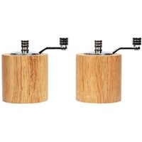 Olympia Light Wood Salt and Pepper Mill Grinder Set