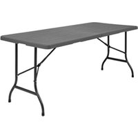 Bolero Wood - Effect Rectangular Centre Folding Table 6ft