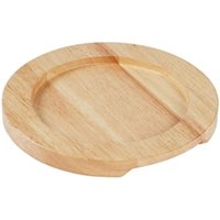 Hevea Board Cast Iron Round Eared Dish 210mm GJ554