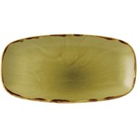 Dudson Harvest Oblong Chefs Plates Green 298 x 153mm (12 pack)
