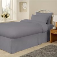 Mitre Essentials Spectrum Flat Sheet Grey Double