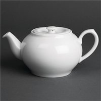 Royal Porcelain Oriental Teapots with Lids 600ml (2 pack)