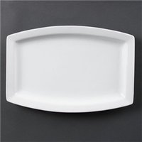 Olympia Whiteware Rectangular Plates 320mm (6 Pack)