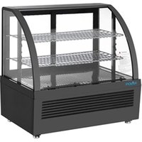 Polar C-Series Countertop Display Fridge Black 100Ltr