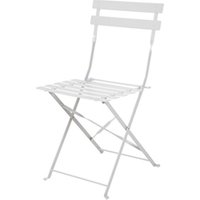 Bolero Perth Grey Pavement Style Steel Folding Chairs (2 Pack)