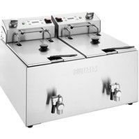 Buffalo Double Electric Fryer with Timer 2x8Ltr