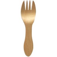 eGreen Wooden Mini Fork Food Grade Birchwood 102mm (1000 Pack)