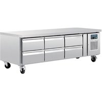 Polar U-Series Six Drawer Chef Base Counter Fridge