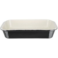 Vogue Black Cast Iron Roasting Dish Large