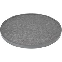 Bolero Fibre Glass Round Table Top Brushed Black 580mm