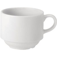 Utopia Pure White Stacking Cups 200ml (24 pack)