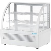 Polar C-Series Countertop Display Fridge White 100Ltr
