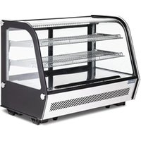 Polar G-Series Energy Efficient Counter Food Display Fridge Black 160L